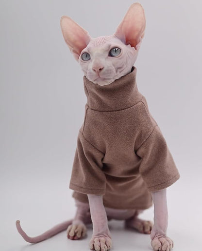 DUOMASUMI Sphynx Cat Clothes Self-Heating Warm Thermal Underwear Hairless Cat Clothes for Sphynx
