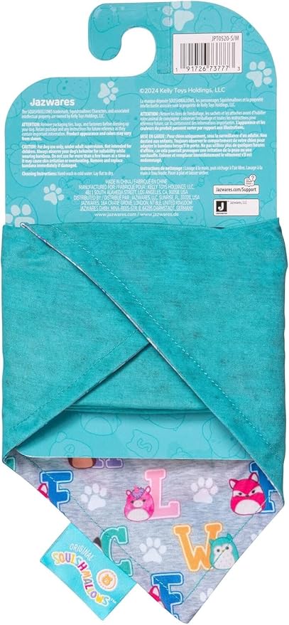 Squishmallows Original Reversible Pet Bandana 2-Pack (Large/Extra-Large)