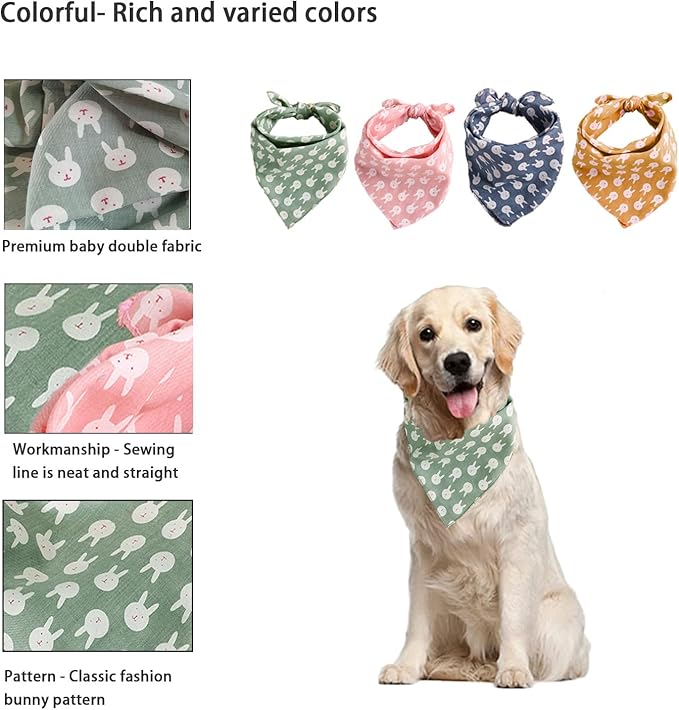 4 Pack Dog Bandana