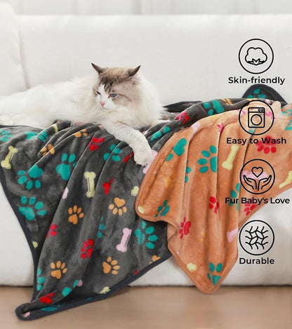 Luciphia 1 Pack 2 Pet Blankets for Dogs Cats Medium(30x20 inch)