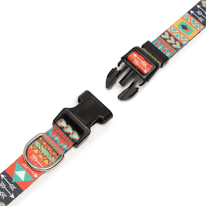 Adjustable Dog Collar with Patterns