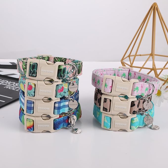 DOGWONG Cotton Dog Collar