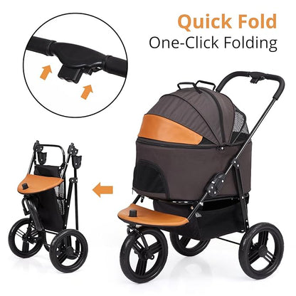 Small Pet Stroller 3 in 1 Multifunction