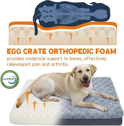 Supet Washable Orthopedic Dog Bed for Medium Large Dogs