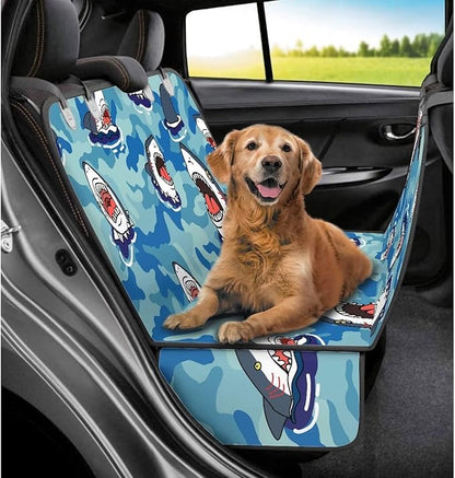 AFPANQZ Cartoon Shark Seat Cover for Cars Back