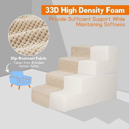 Supet Dog Stairs for Small Medium Large Dogs to Get on Bed