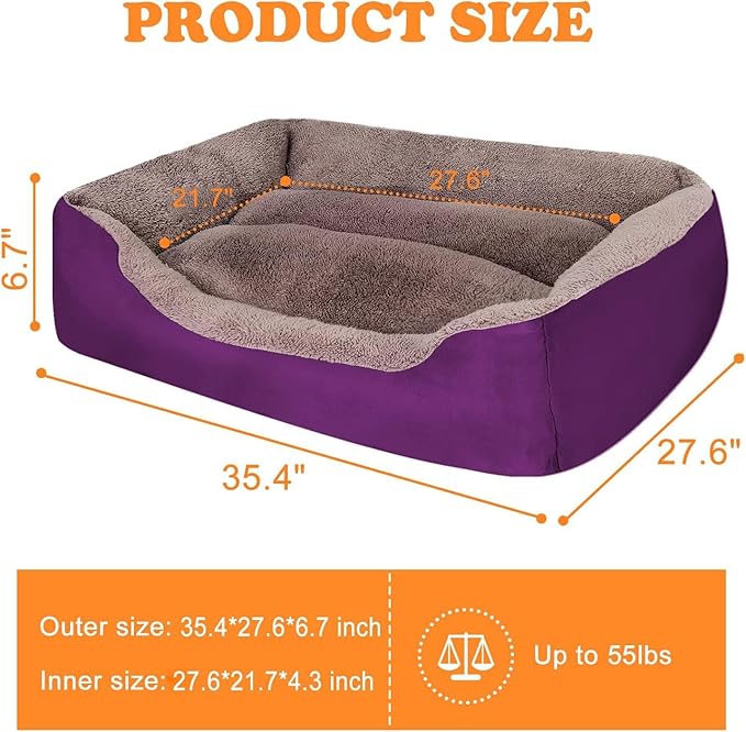 PUPPBUDD Dog Beds for Medium Dogs