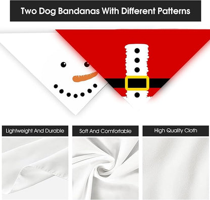 Christmas Dog Bandanas 2 Pack
