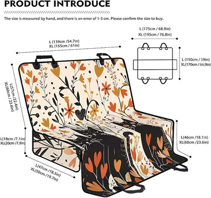 AFPANQZ Floral Cat Car Dog Cat Seat Cover