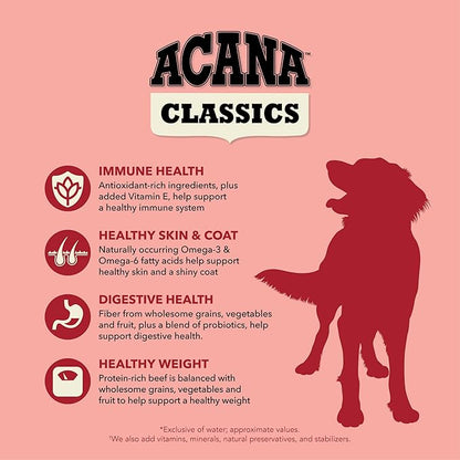 ACANA™ Classics Dog Food Beef & Barley Recipe Dry Dog Food, 22.5lb