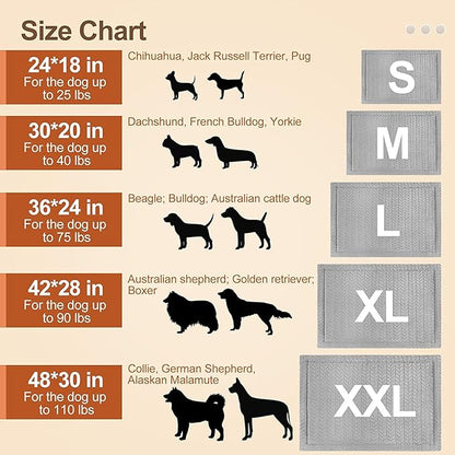 BEAUTYZOO Dog Crate Mat Pad 42" x 28"