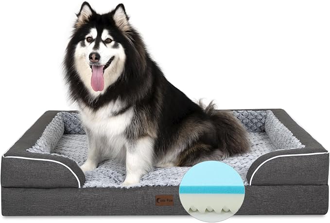 Memory Foam XXL Dog Bed with Bolsters