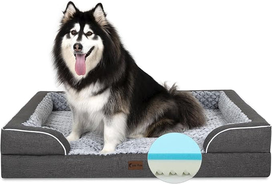 Memory Foam XXL Dog Bed with Bolsters