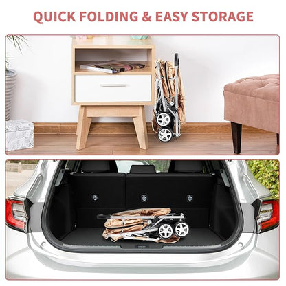 Double Pet Stroller 2 Dogs