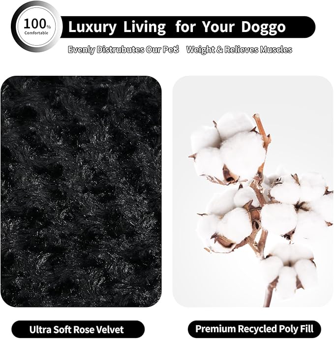 NOYAL Dog Bed Mat Soft Washable Dog Crate