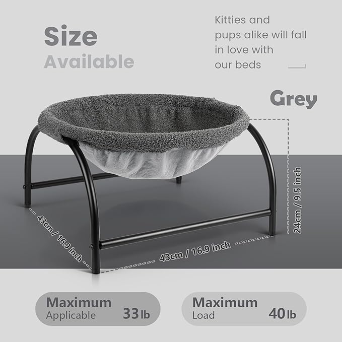 Cat Bed Dog Bed Pet Hammock Bed Cat Sleeping Cat Supplies Pet Supplies Whole Wash Stable 16.9 in 16.9 in 9.5 in