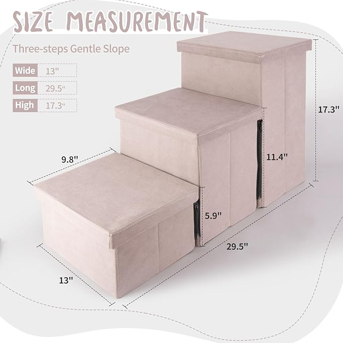 Dog Stairs 3 Tiers 2-in-1 Dog 200 lbs