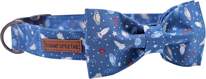 Elegant little tail Dog Collar with Bow