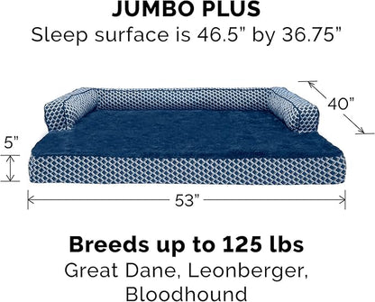 Furhaven Replacement Dog Bed Cover Comfy Couch Plush & Décor Sofa-Style