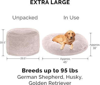 Furhaven Soft & Cozy Dog Bed for Large Dogs 95 lbs