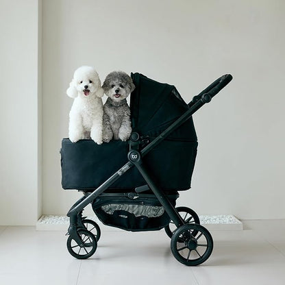 Buddyduggy Pet Stroller 3in1 Rider Boss (Black)