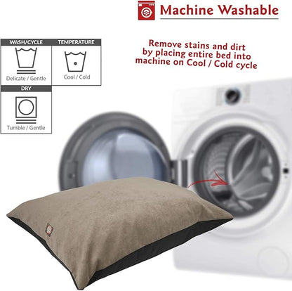 Majestic Pet Rectangle Large Dog Bed Washable – Non Slip Comfy Pet Bed – Dog Crate Bed Super Value Pillow Dog Bed – Dog Kennel Bed for Sleeping 46 x 35 Inch