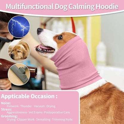 Nanaki Dog Calming Hoodie Ear Wraps for Dogs