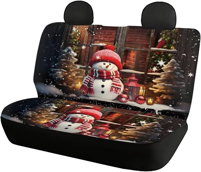 Christmas Snowman Automotive Full Set Seat Covers 4