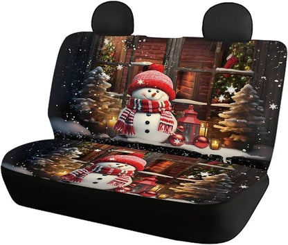 Christmas Snowman Automotive Full Set Seat Covers 4