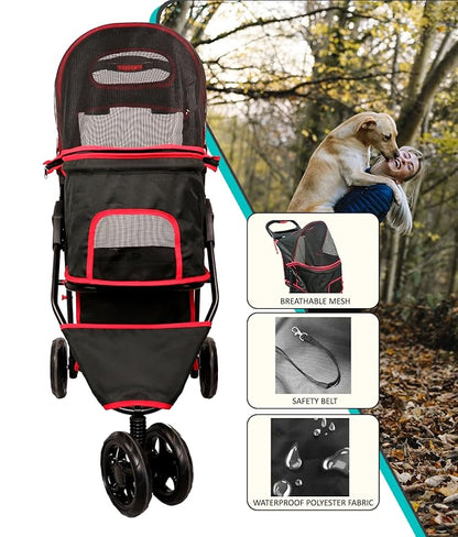 AmorosO Pet Stroller for Convenience and Mobility