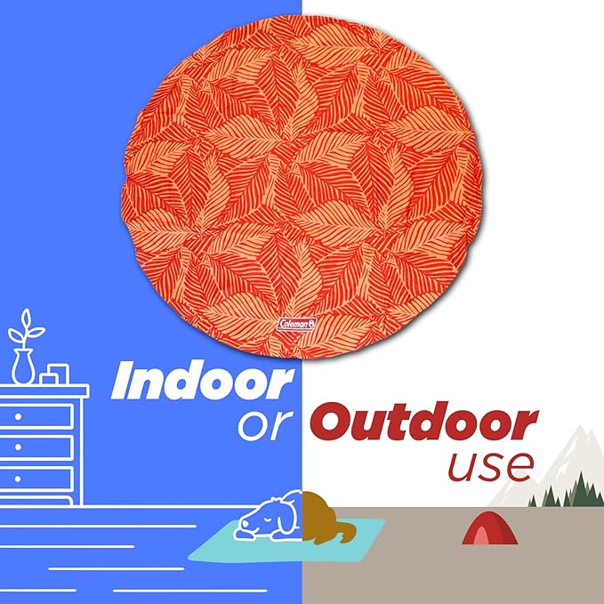 Coleman Round Reversible Cooling Pet Mat 24", Red