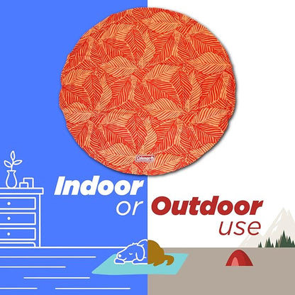Coleman Round Reversible Cooling Pet Mat 24", Red