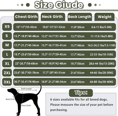 IDOMIK Dog Anxiety Calming Hoodie,Breathable Dog Anxiety Jacket Vest Coat for Thunderstorms,Fireworks,Vet Visits,Separation,Adjustable Dog Hoodies for Noise Block & Ear Protection Recovery,Green,2XL