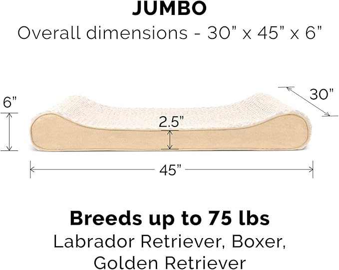 Furhaven Orthopedic Dog Bed for Large Dogs w/ Removable Washable Cover 75 lbs