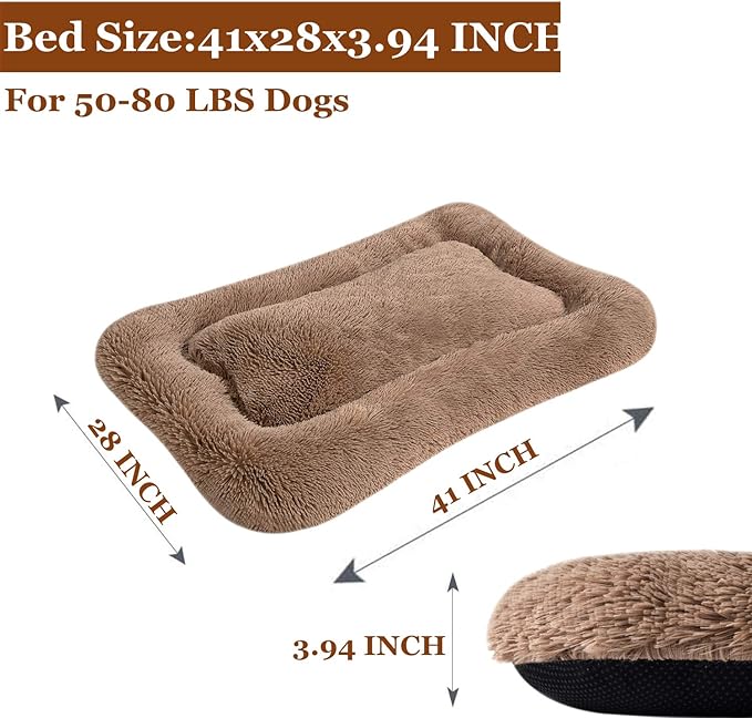 Coohom Deluxe Plush Bed Pet Cushion Crate Mat