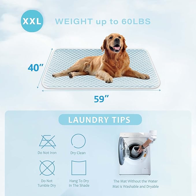 MICROCOSMOS Pet Cooling Mat & Sleeping Pad- Breathable Bubble Surface