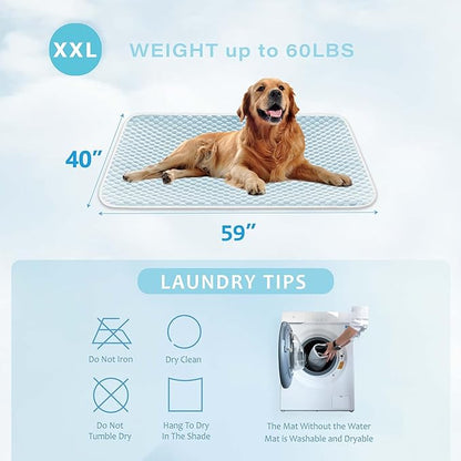 MICROCOSMOS Pet Cooling Mat & Sleeping Pad- Breathable Bubble Surface