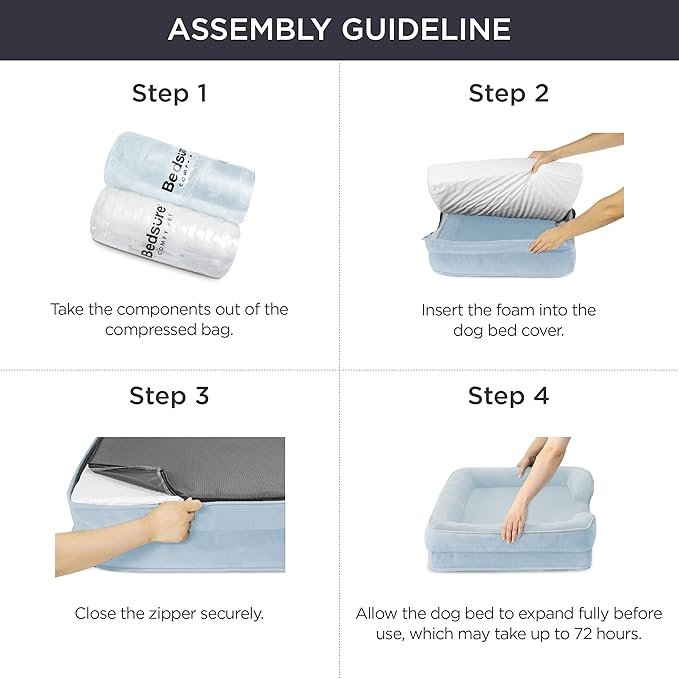 Bedsure Orthopedic Dog Bed for Large Dogs