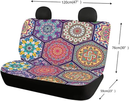 Doojoayie Soft Back Seat Covers Ser of 2 Universal Fit Most Trucks SUV Van