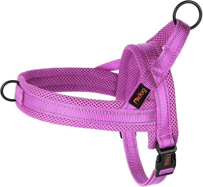 Didog No Pull Dog harness with Soft Mesh Padded,Reflective & Quick Fit Light Weight Dog Strap Vest Harness,Easy for Walking Training for Small & Medium and Large Dogs(Purple,XS)