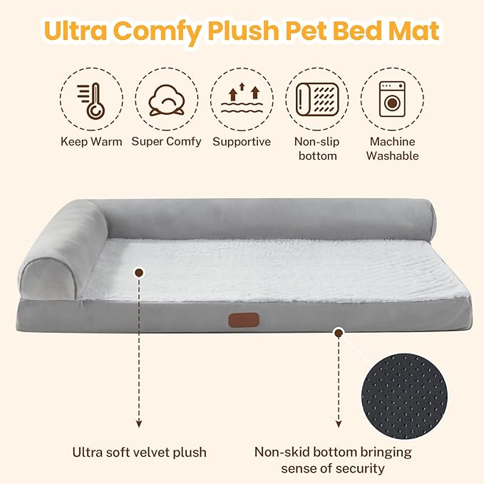 Memory Foam Dog Bed for Large Dogs
