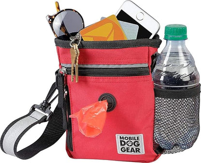 Mobile Dog Gear, Small Dog Walking Bag, Day or Night Reflective, 6 x 7 Inches