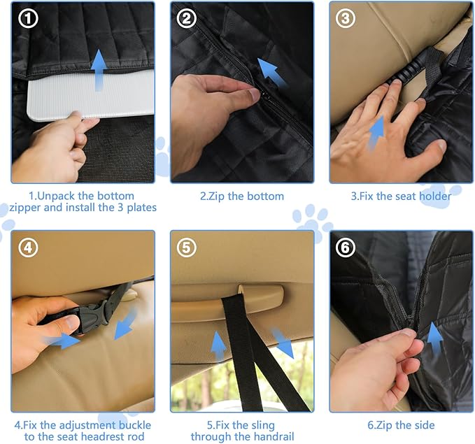 ZXYFE Back Seat Extender for Dogs 40% More