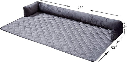 Brilliant Sunshine Premium Grey Silky Velvet Pet Sofa Bed