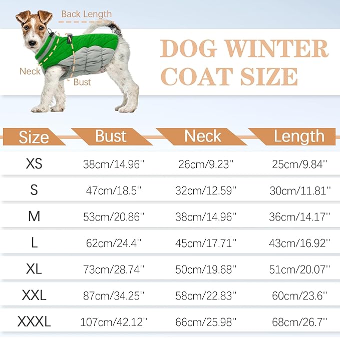 Dog Winter Jacket Cozy Reflective Waterproof Windproof Warm Pet Garment