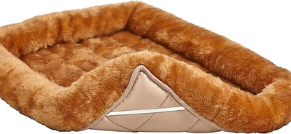MidWest Homes for Pets Cinnamon 18-Inch Pet Bed w/ Comfortable Bolster 18-Inch Crate