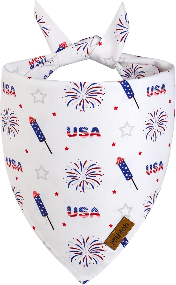 4th of July Dog Bandanas 2 Pack