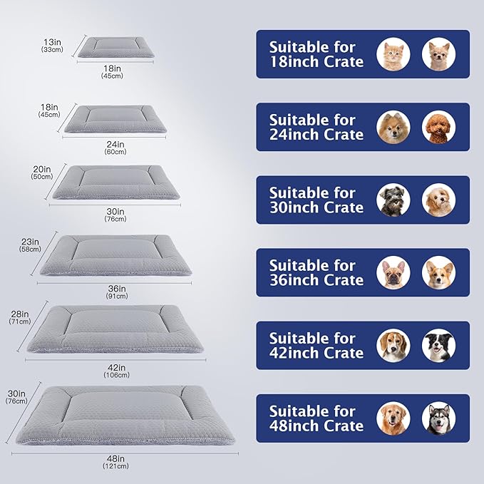 Dog Bed Mat XB009 (24''x18'',Grey)