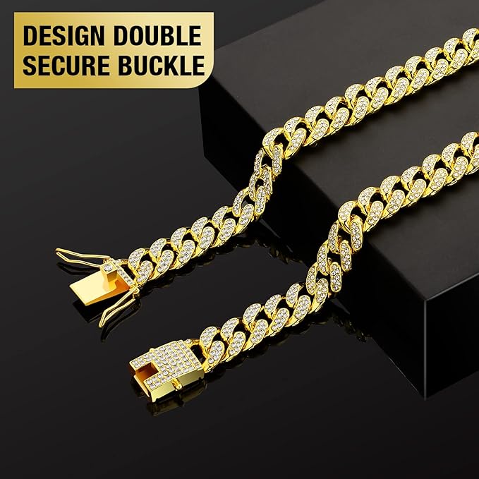 Dog Chain Silver Cuban Collars 24inch)