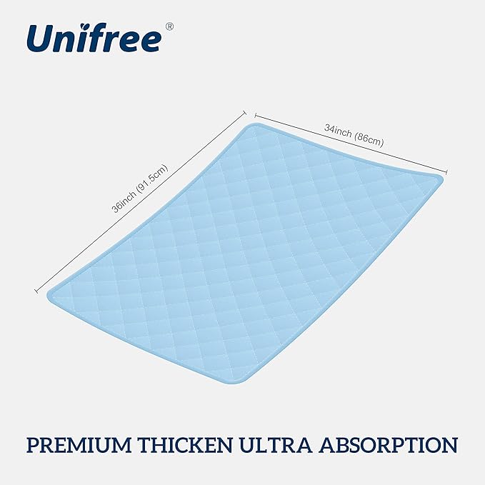 Unifree Premium Absorbent Bed Pads for Incontinence Underpads 34"x36" (4